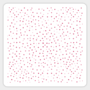 White and Rose Gold Confetti Sticker